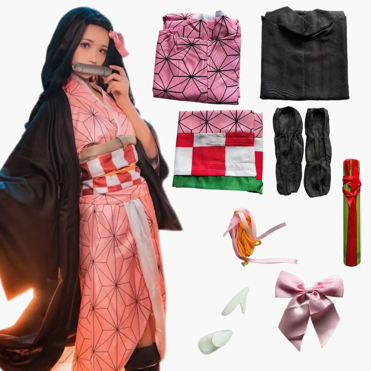 Anime  Kamado Nezuko Cosplay C - đánh giá và giá Anime Cosplay Realistic