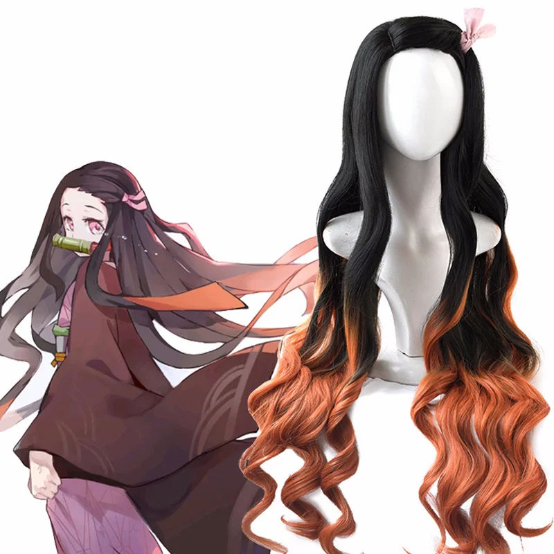 Kamado Nezuko Wig Nezuko Cospl - đánh giá và giá Anime Cosplay Realistic