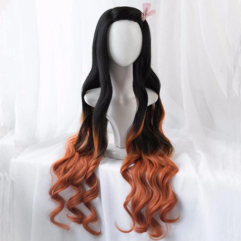 Kamado Nezuko Wig Nezuko Cospl - đánh giá và giá Anime Cosplay Realistic