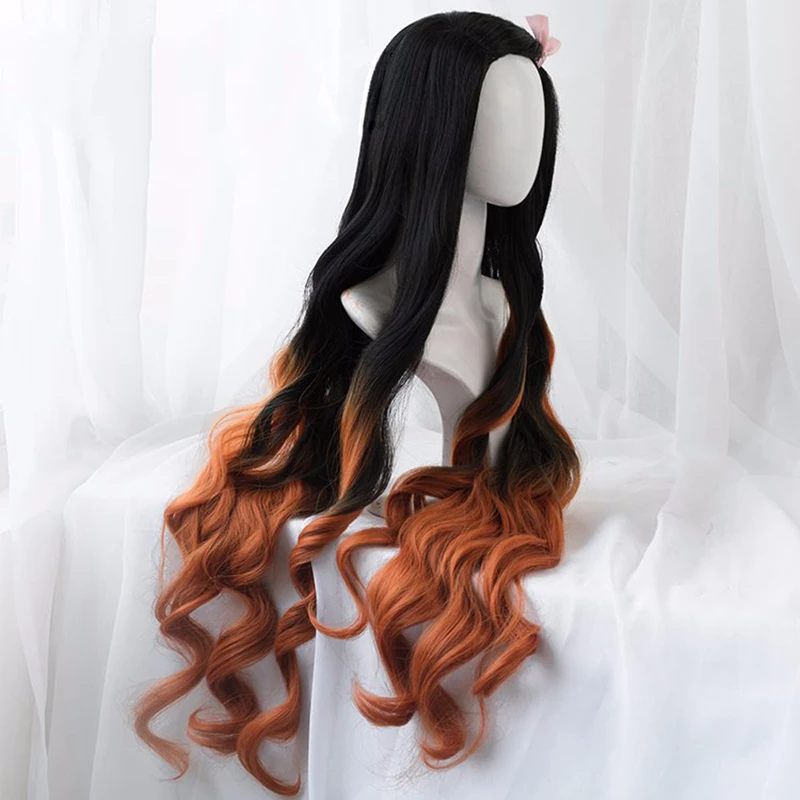 Kamado Nezuko Wig Nezuko Cospl - đánh giá và giá Anime Cosplay Realistic