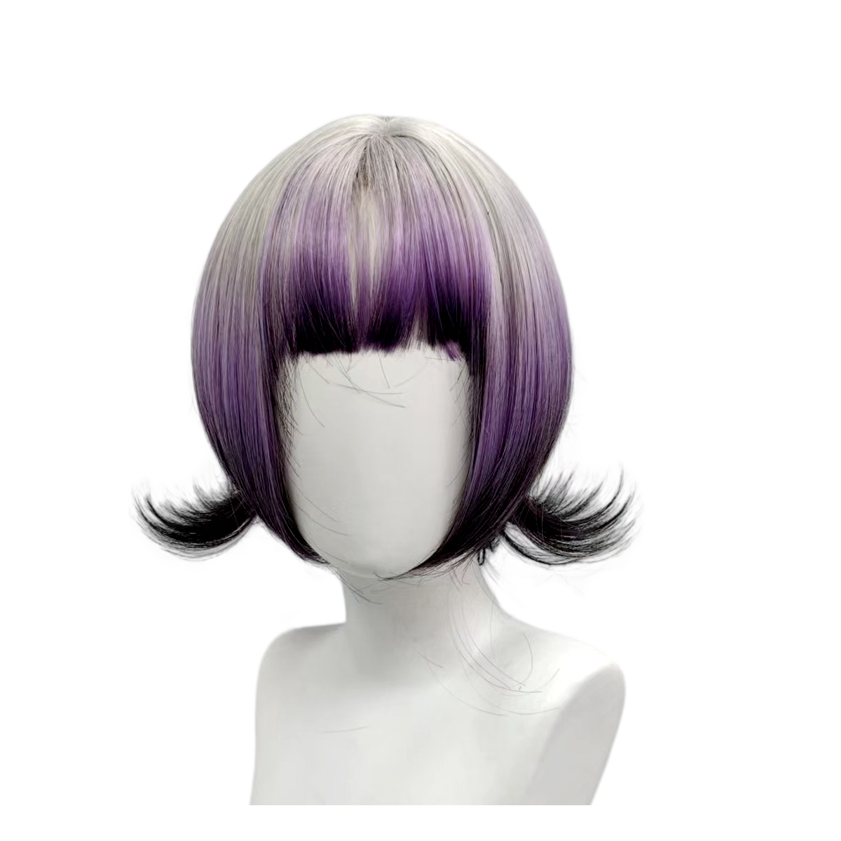 Grey Purple Black Ombre Bob Wi - đánh giá và giá Anime Cosplay Girl With Black Hair