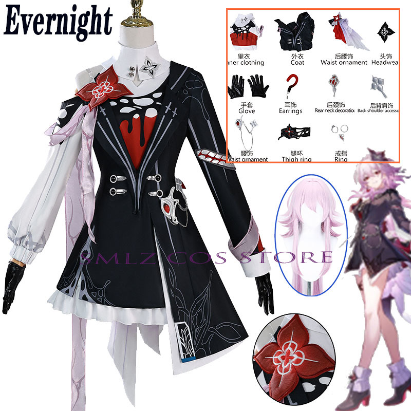 Newly Evernight Cosplay Honkai - đánh giá và giá Anime Cosplay Dress For Women