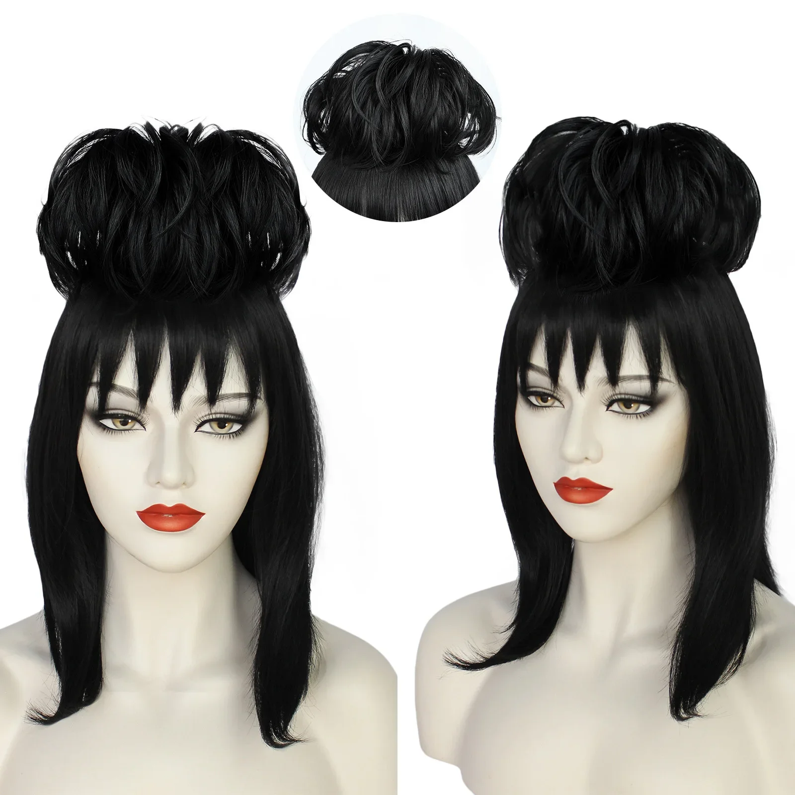 Lydia Deetz Cosplay Wig Bride  - đánh giá và giá Anime Cosplay Girl With Black Hair