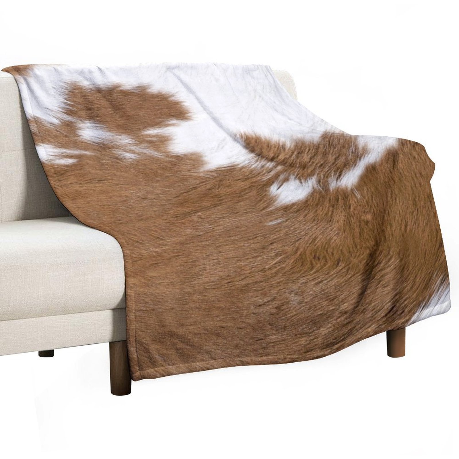 Cow Hide Brown & White Throw B - đánh giá và giá Anime Cosplay Idea