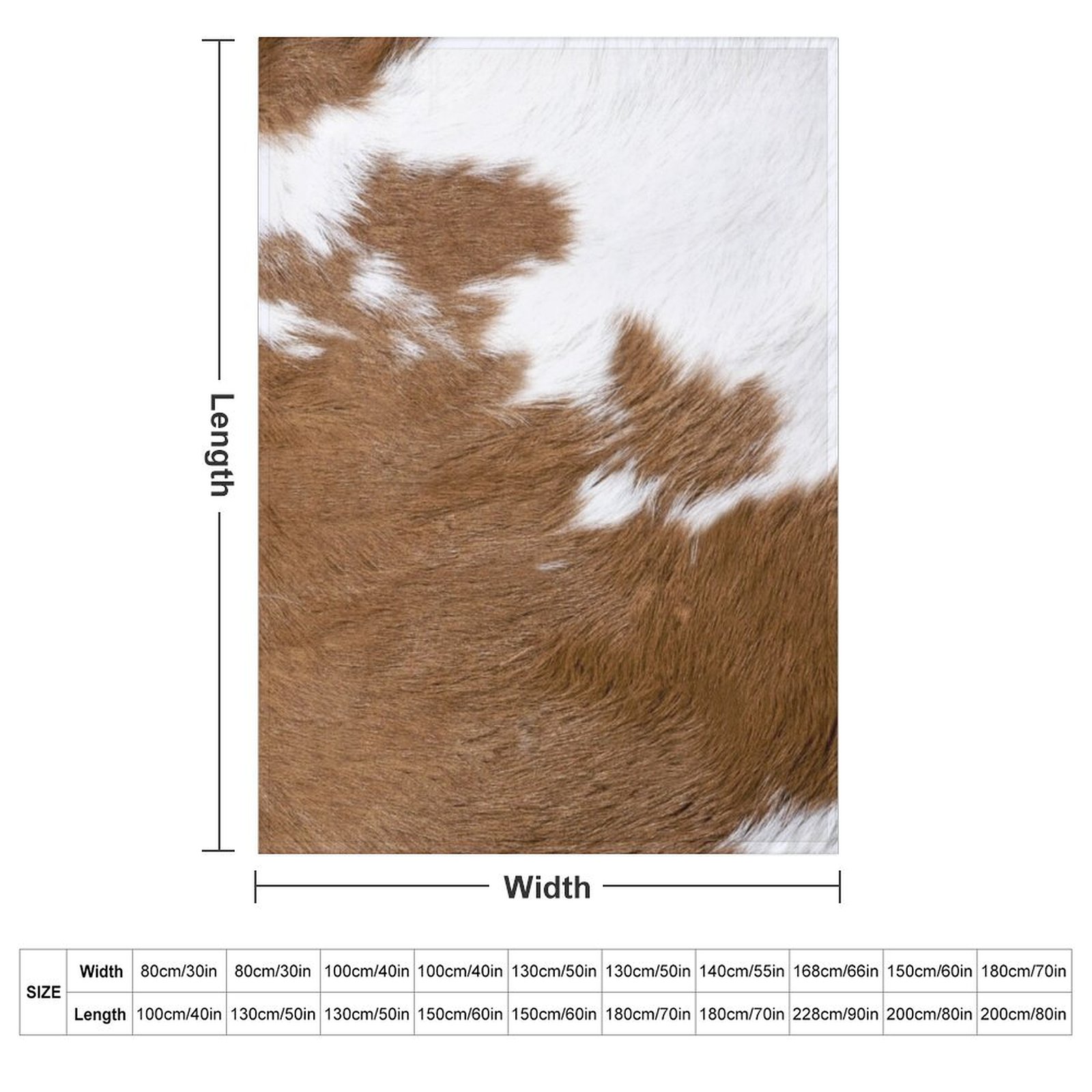 Cow Hide Brown & White Throw B - đánh giá và giá Anime Cosplay Idea