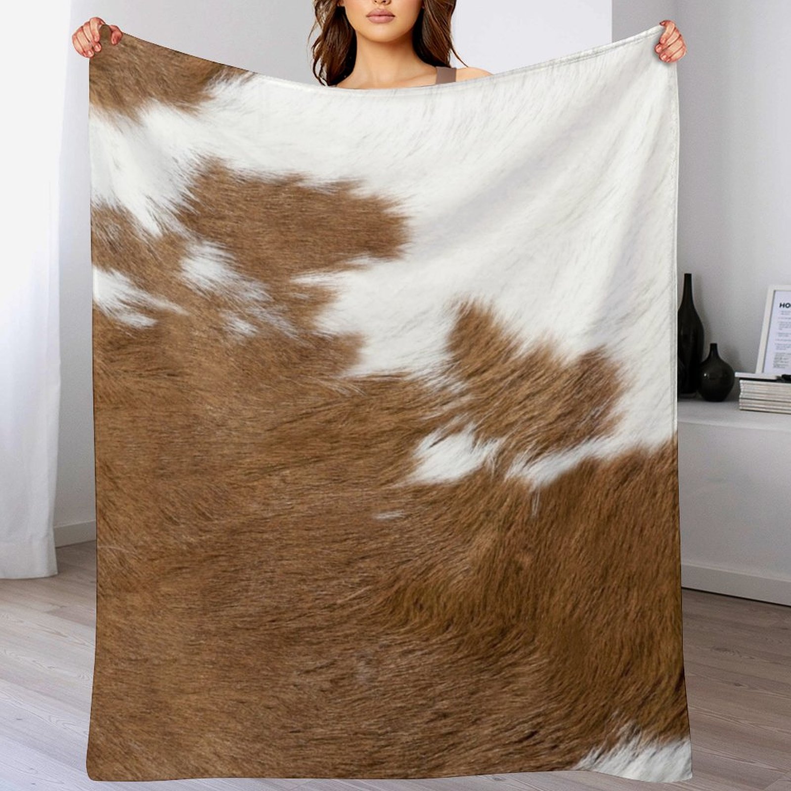 Cow Hide Brown & White Throw B - đánh giá và giá Anime Cosplay Idea