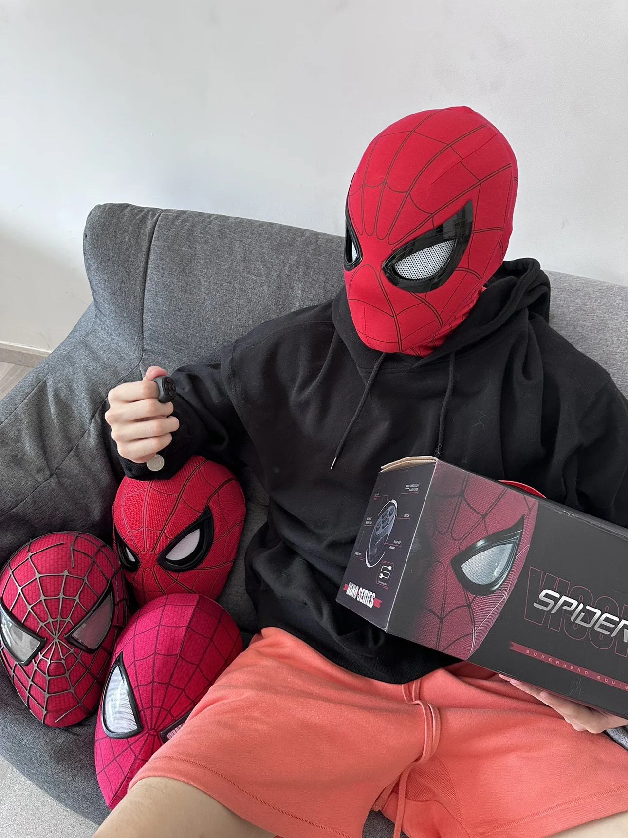 1:1 Spider‑Man Helmet Mask wit - đánh giá và giá Anime Cosplay Eyes